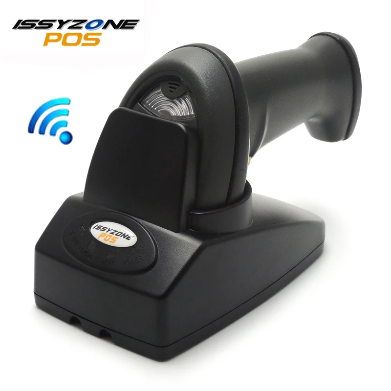 

ISSYZONEPOS Wireless 1D Laser Barcode Scanner Inductive Charging Barcode Reader POS System for Restaurant IPBS046