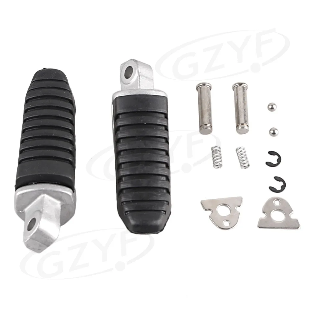 Rear Passenger Foot Pegs Footrests for Hayabusa GSX1300R GSX650F GSX1400 V-Strom 650 1000 DL650 DL1000 Black