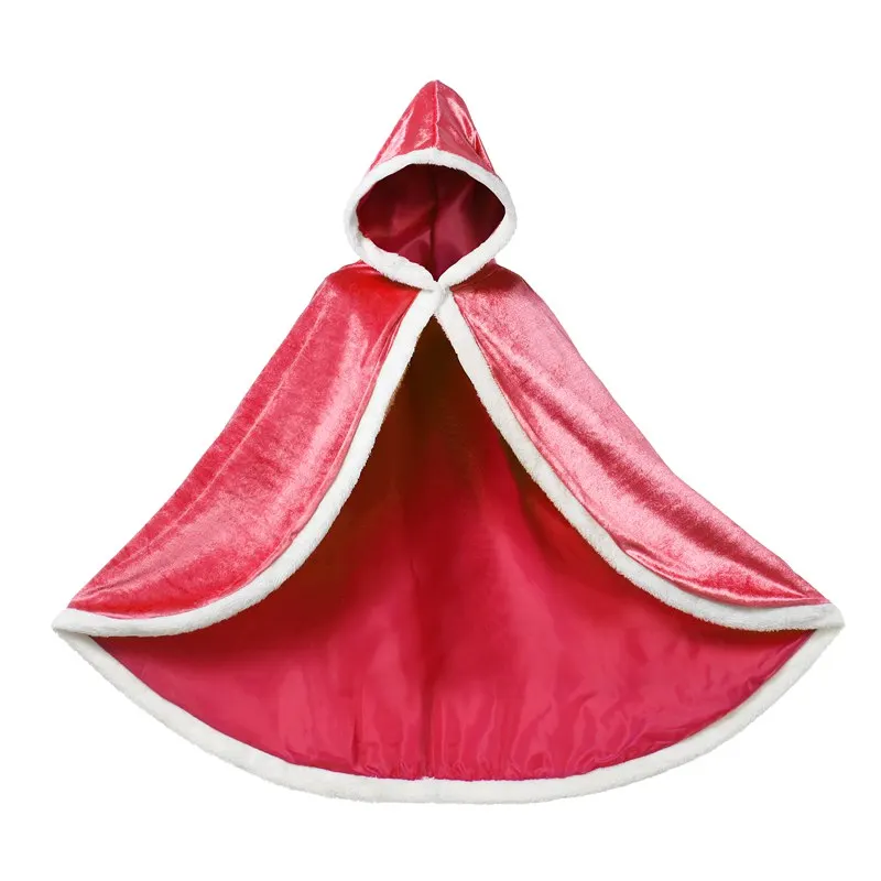 Muababy/Модная накидка-Тренч для девочек, накидка Эльзы и Анны, Спящая красавица Софии Рапунцель, костюм принцессы, аксессуары - Цвет: Red Cloak