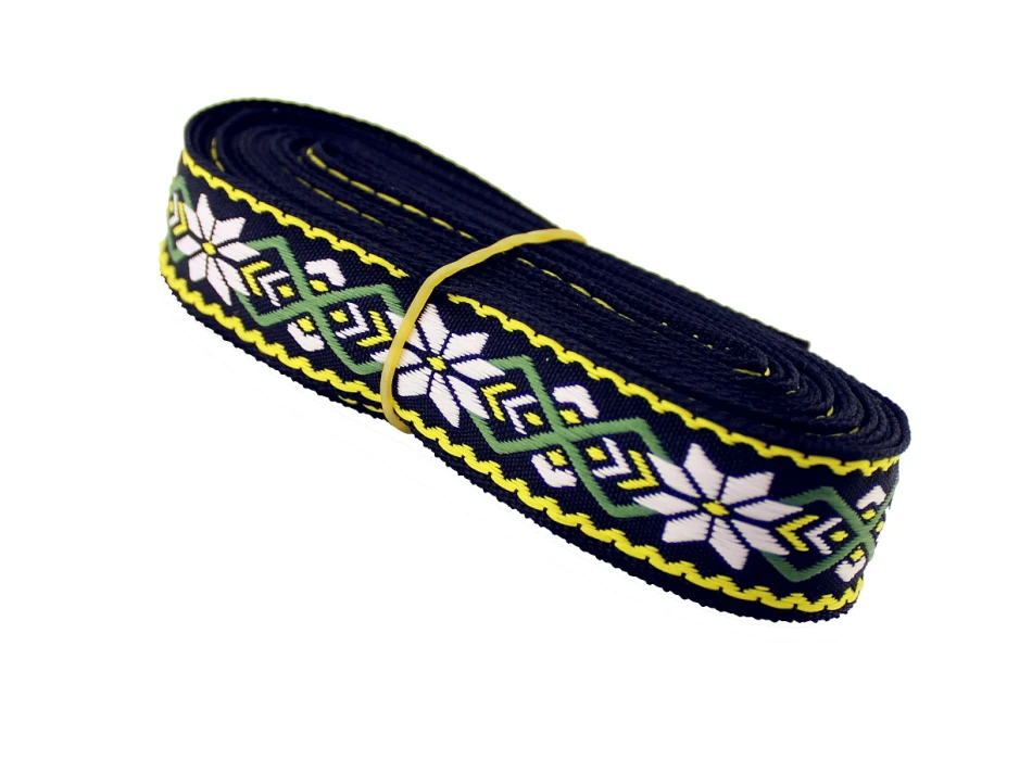 Untarsel 5 ярдов/партия 2,5 см модная жаккардовая тесьма grosgrain Кружева Этническая отделка Туалетная аппликация Подушка Диван DIY аксессуар deco