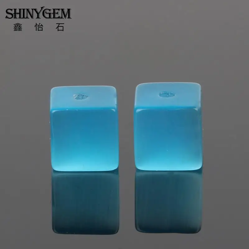 Shinygem Square Cube солнцезащитные очки "кошачий глаз" каменные бусины 4 мм/6 мм/8 мм Радуга Натуральный Камень Бисер для изготовления ювелирных изделий случайных смесь цветов 50 шт./упак