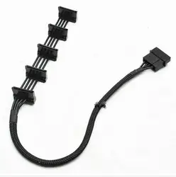 5 шт./лот 15,7 дюймов PC DIY ATX 4Pin 4 P IDE Molex до SATA Serial ATA питание кабель Шнур 18AWG провода