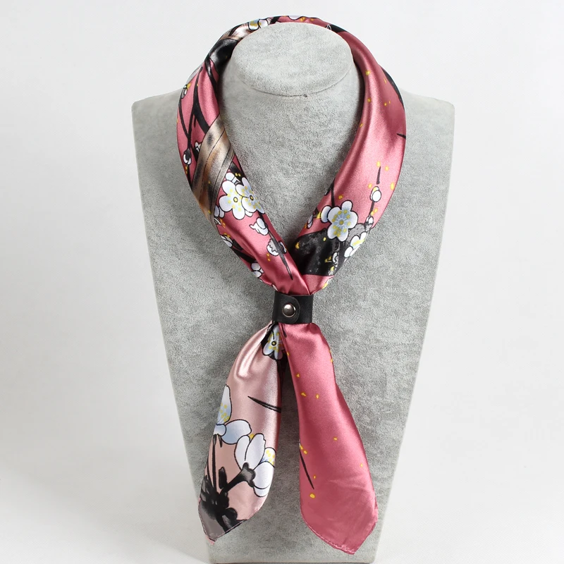 

Summer New Silk Scarf Women Print Silk Foulard Female Neckerchief Small Bandana Square Scarves Lady Accessories 60*60cm
