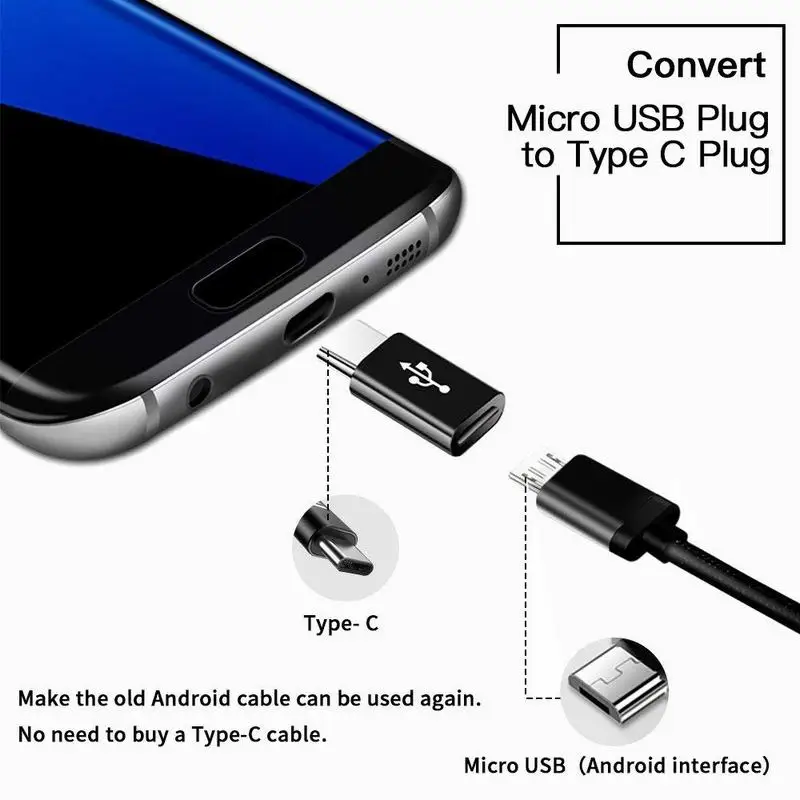 Hsmeilleur-Micro-USB-to-USB-C-Adapter-Type-C-Adaptor-Convert-Fast-Charge-For-Samsung-Galaxy-S9-S8-Note-8-MacBook-Pro-Oneplus-6-5 (3)