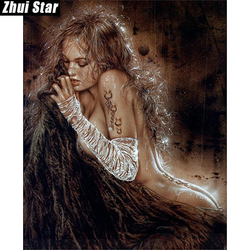 

Zhui Star Full Square Drill 5D DIY Diamond Painting "girl" handmade 3D Embroidery set Cross Stitch Mosaic Decor gift VIP
