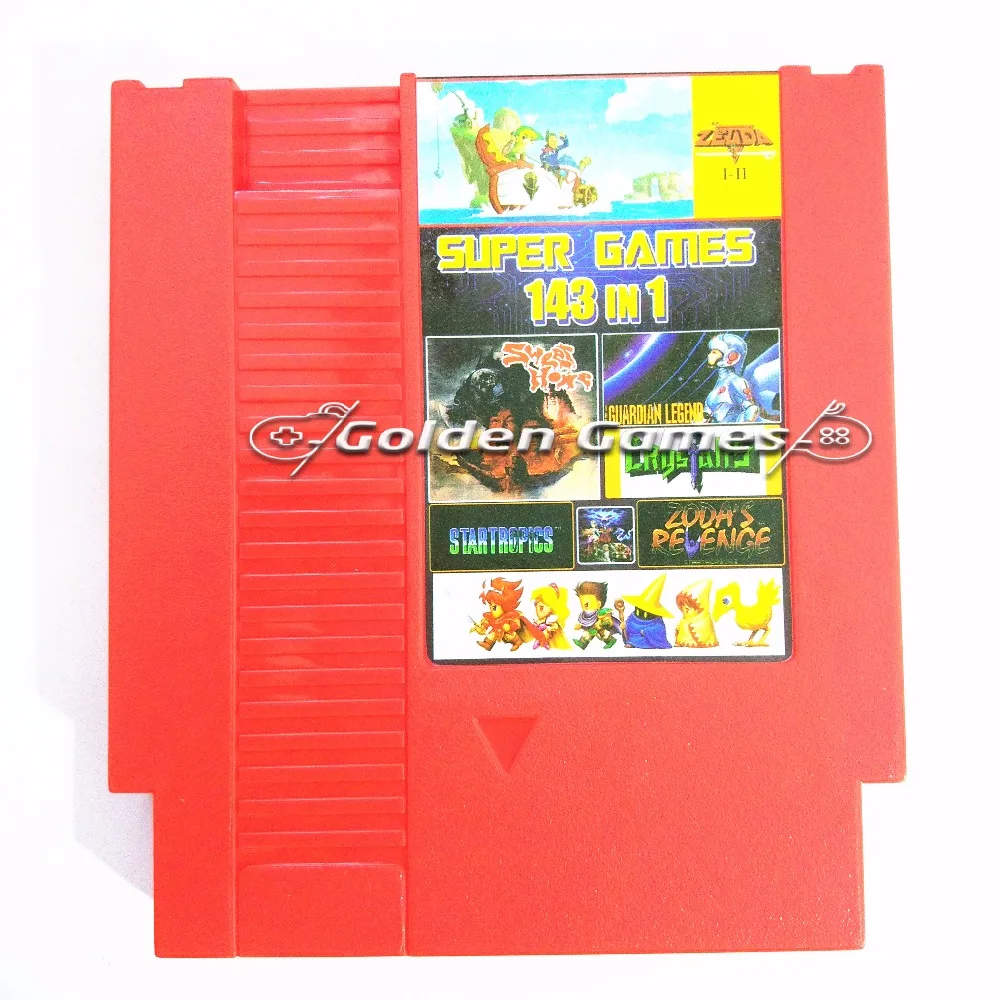 Top 72 Pins 8 bit Game Cartridge 143 in 1 with game Earthbound Final