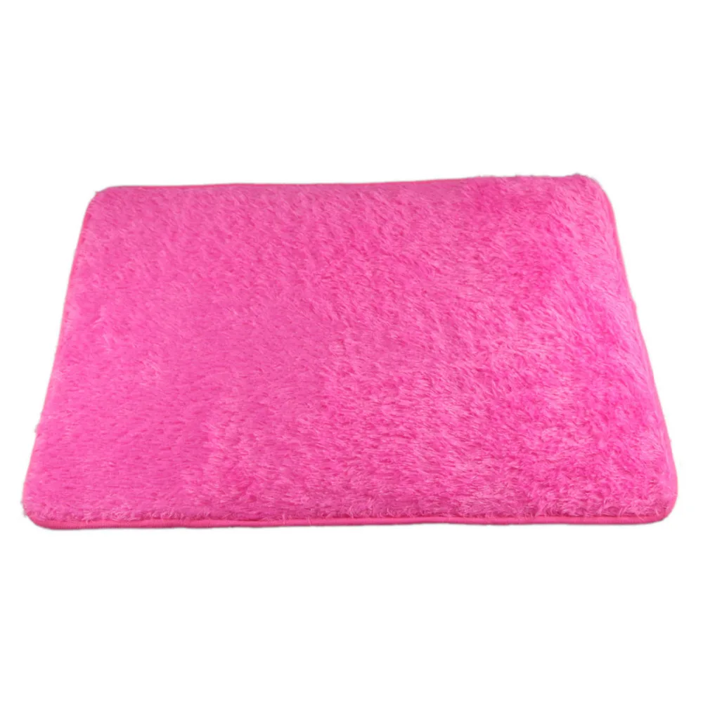 40*60cm Hot Sell 1pcs Pleuche slip resistant mats plush mat Door mats