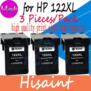 

hisaint 3pcs compatibles Regeneration Black Ink cartridges for HP 122 XL