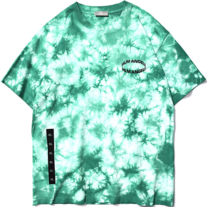 

ABOORUN Men's Hip Hop T Shirts Fashion Tie Dye Printed T-Shirts Summer Short Sleeve Top Tees for Male R763