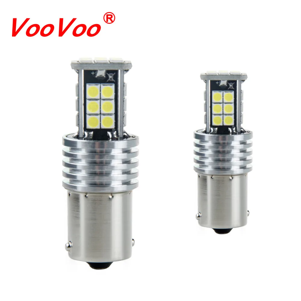 VooVoo грузовые сигнальные светодиодный лампы BA15S P21W 1156 3030 24SMD 1156P автомобильные