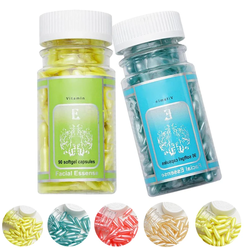 90pcs 5 Types Vitamin E Capsules Serum Spot Acne Removing Vitamin E Whitening Care Cream 90pcs 5 Types Vitamin E Capsules Serum Spot Acne Removing Vitamin E Whitening Care Cream
