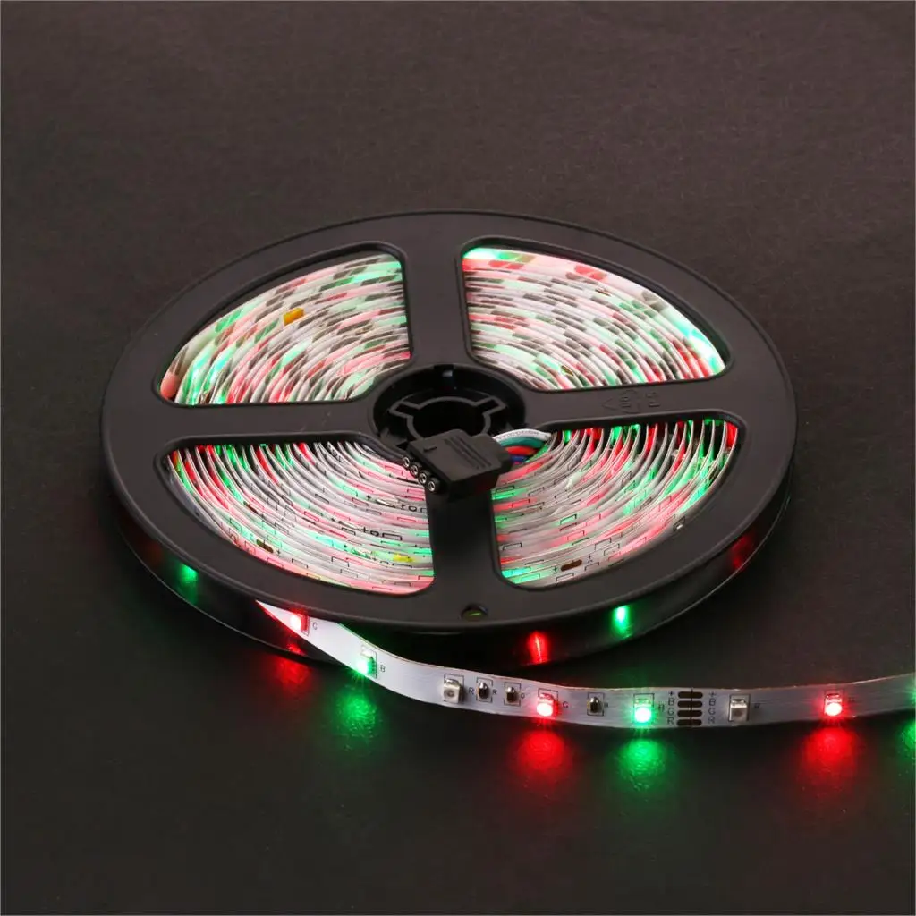 Гибкая светодиодная лента RGB 5 м 60 светодиодов/м 2835 SMD 12 В постоянного тока 2 А блок