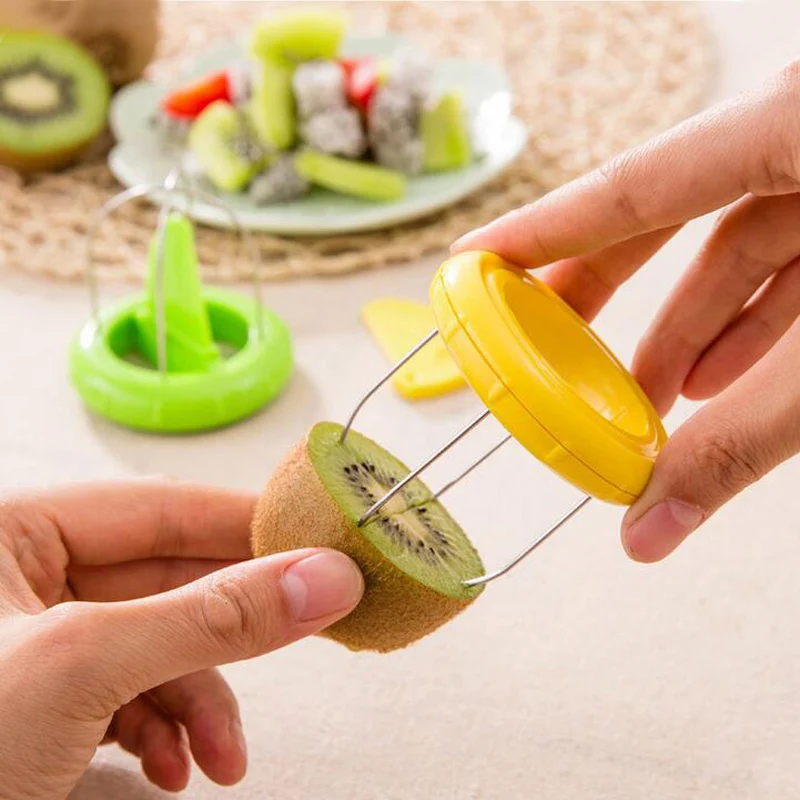 Hot 1Set Portable Fashion Creative Mini Fruit Cutter Peeler Slicer Kitchen Gadgets Tools for Pitaya Green Kiwi Practical Tools|gadgets tool|slicer