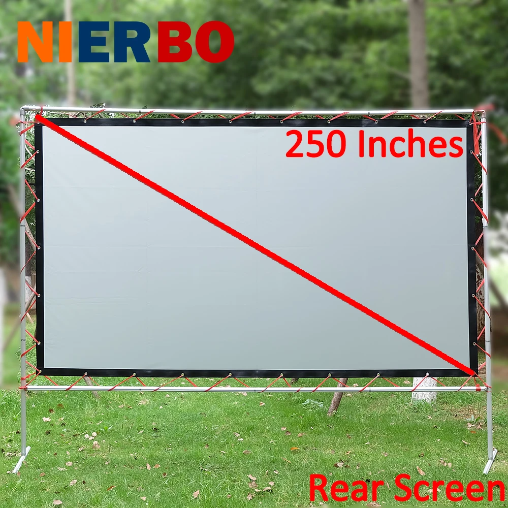 250 Inches 169 Manual 3D Rear Projector Screens for HD LED DLP Movie