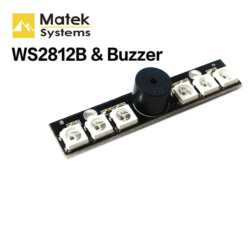 Matek WS2812B LED & 5V active buzzer integration plate Naze32 Skyline32 is available