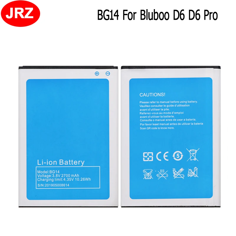 BG14 батарея для Bluboo D6 Pro 2700 мАч 3 8 в Высокое качество замена Мобильный телефон