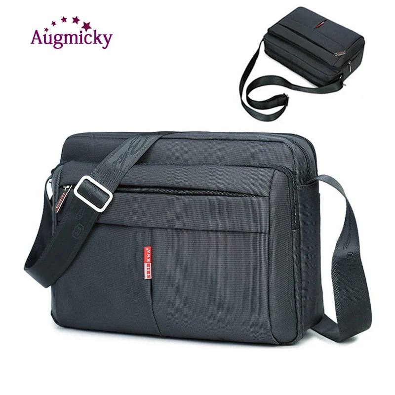 

2019 New Mens Laptop Briefcase Business Portable Unisex Nylon Notebook Handbags Simple Men's Simple Travel Office Messenger Bags