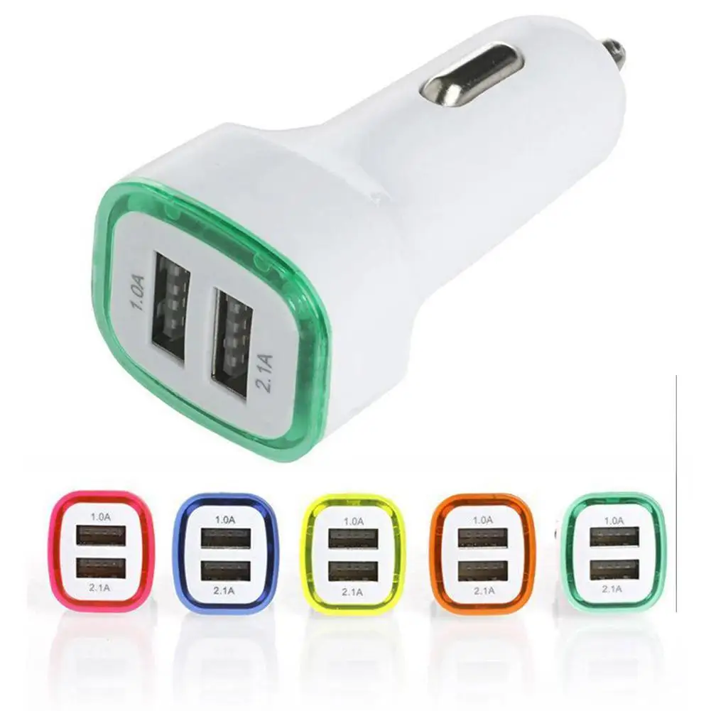 2.1A 12V Car Charger Dual USB Port Car Cigarette Lighter Socket