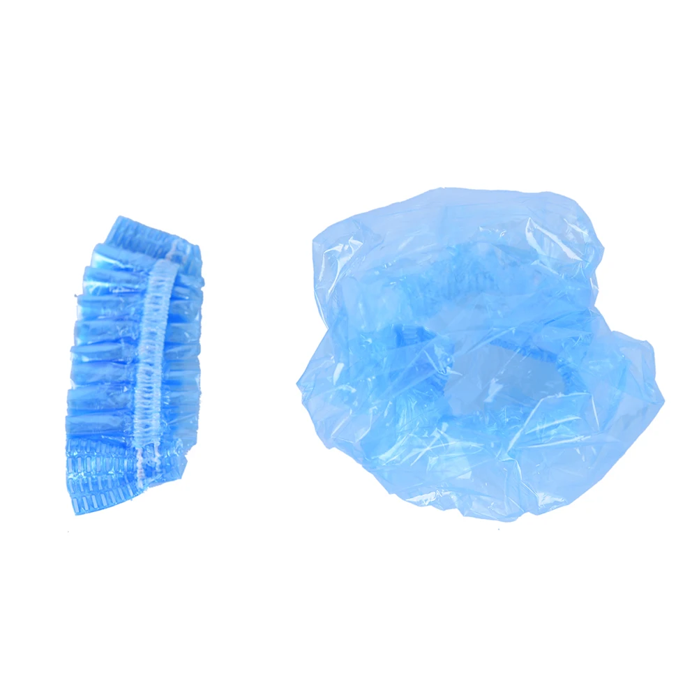 100 шт утолщенные одноразовые пластиковые водонепроницаемые защитные колпачки для ушей для парикмахерских, защитные наушники для душа - Цвет: 1