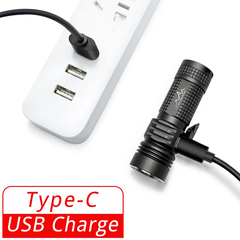 На дороге M3 Pro Type C USB светодиодный фонарик с прямой зарядкой Перезаряжаемый