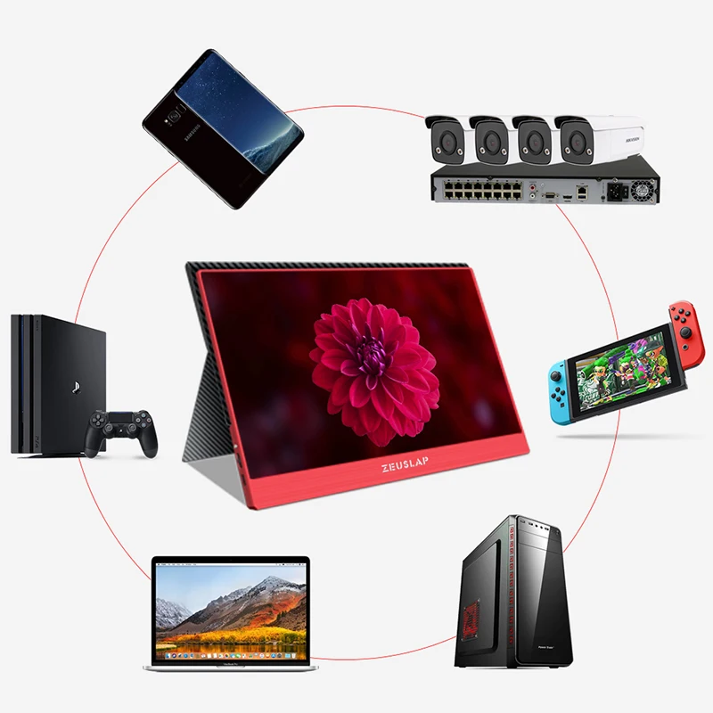 ZEUSLAP переключатель PS4 Xbox One игровой HD портативный монитор экран 1920x1080P Full