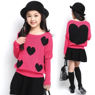 Детский трикотажный свитер с круглым вырезом на Возраст 3 14 лет|girls sweater|fashion girls