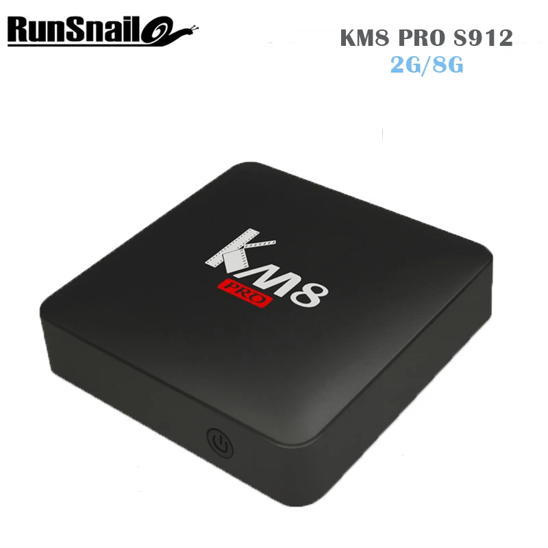 

Newest KM8 PRO Smart Tv Box Android 6.0 Amlogic S912 Octa Core 2GB 8GB 2.4G/5G WiFi IPTV Europe TV Box Media Player Kdplayer