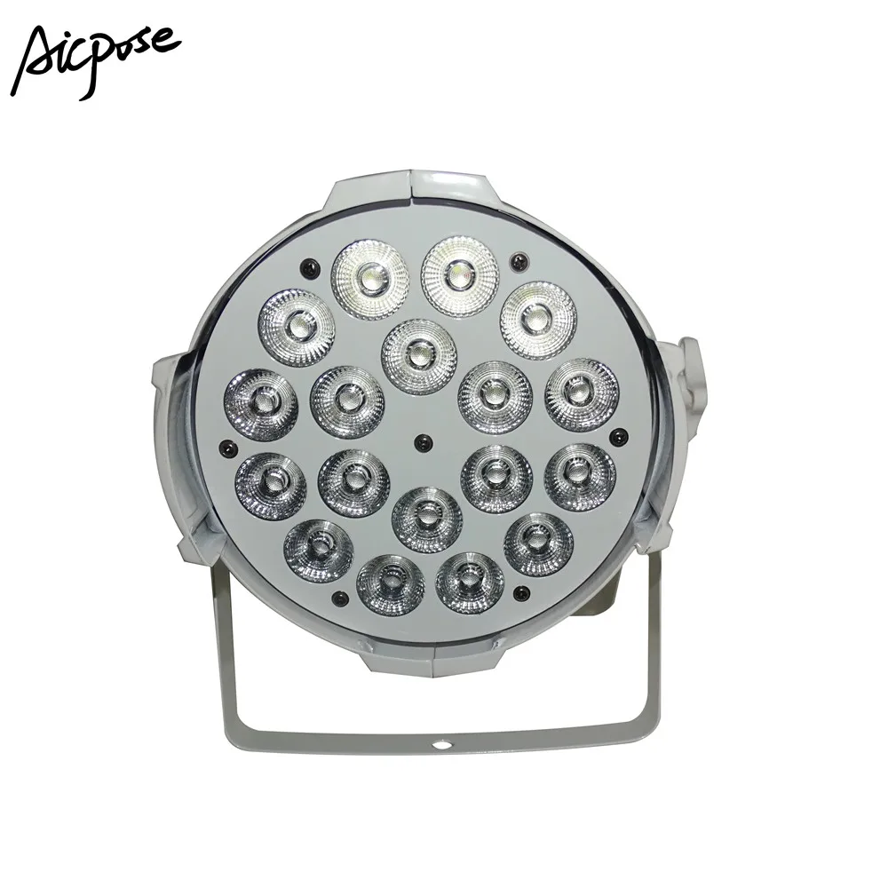 2 шт./лот 18*10 Вт алюминиевый светодиодный прожектор 18x10 RGBW 4в1 LED Par Can 64 dj проектор