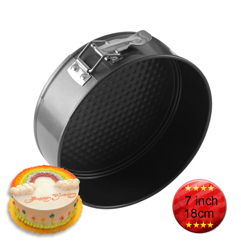 Wholesale 7 Inch Non Stick Metal Teflon Cake Pans Mold With Removable