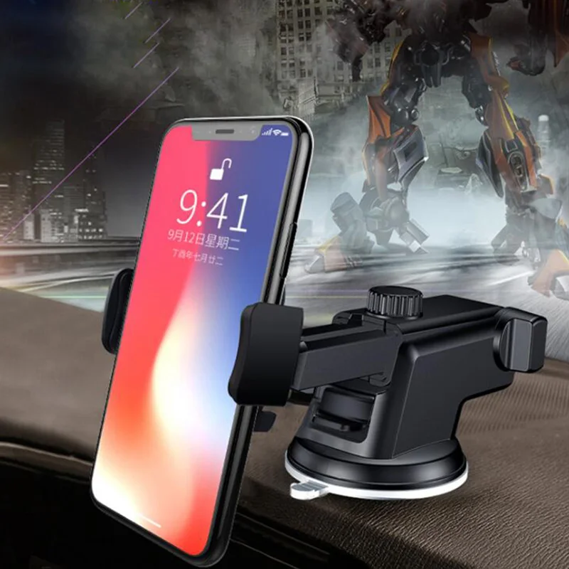 

New Upgrade Car Phone Holder For iPhone X 8 7 7 6 Plus Windshield Mount Phone Stand 360 Rotation Car Holder For Samsung S9 S8
