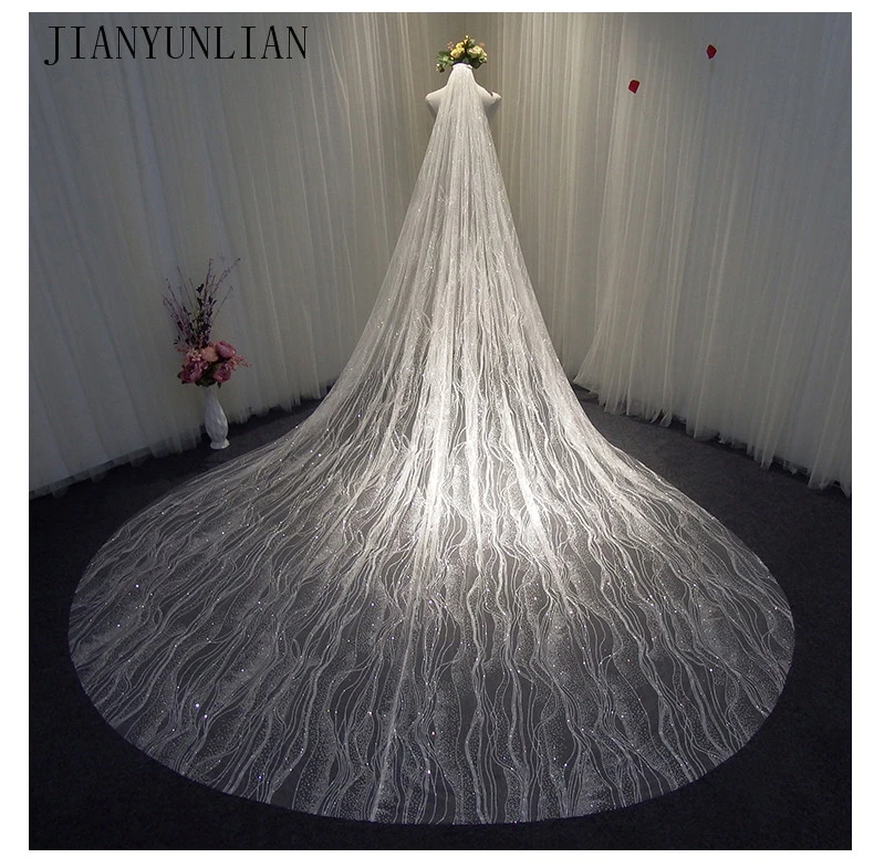 Bling cathedral wedding veils Clearance