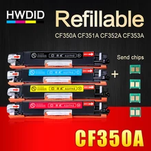 HWDID 130A/a CF350A CF351A CF352A CF353A 350A/a için Uyumlu Toner Kartuşu HP Renkli LaserJet Pro MFP m176n M176 M177fw M177(China)