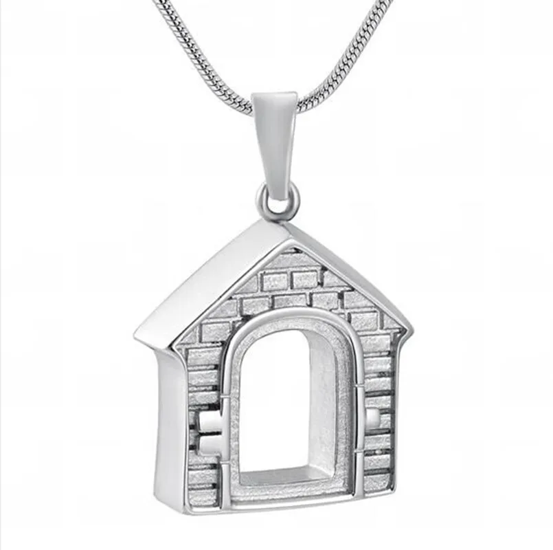 Дешево Семья дом Кремации Ювелирных Изделий 316L Нержавеющая сталь здоровья Средства ухода за кожей Мемориал urn человека пепел урна кулон Цепочки и ...