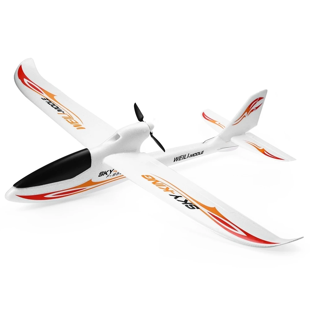 WLtoys F959 Sky King RC самолет 3CH 2,4 GHz перезаряжаемый Li-Po аккумулятор беспроводной пульт дистанционного управления Самолет RC самолет - Цвет: Orange Original Box