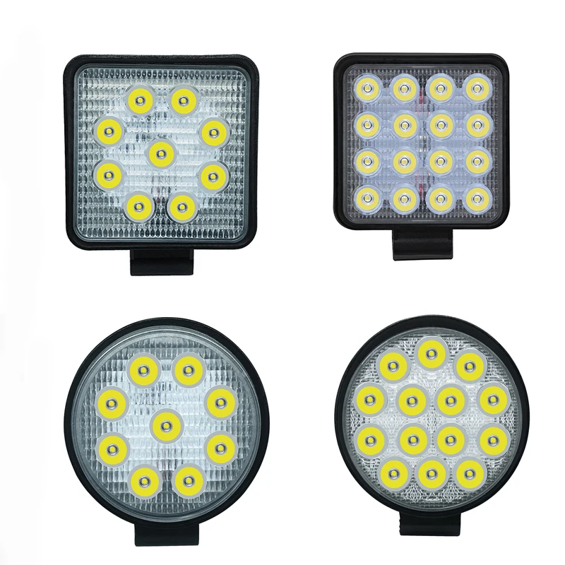 

1pcs Car Working LED lights bar 6000K White Auxiliary driving lamp Lighting Auto Fog lamp 12v 27w spotlights Motorcycle Headlamp