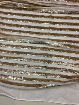 

Graceful party tulle lace fabric with sequins French net lace fabric for sexy dress UN57(5yards/lot)