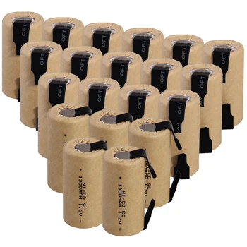 

real capacity 20 pcs SC battery 1300mah 1.2V NICD SUBC batteries fast delivery to RUSSIA SPAIN FRANCE UK US for MAKITA