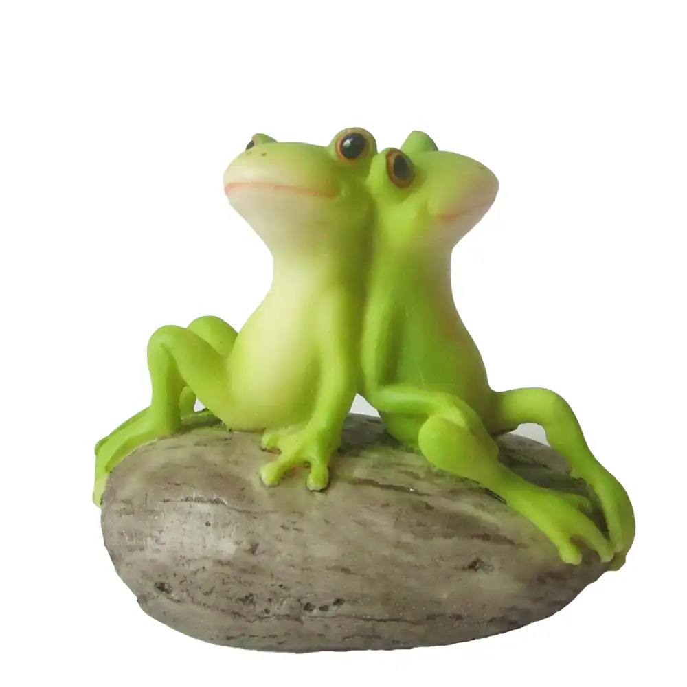 solid brass frog turtle figurine mini statue incense burner