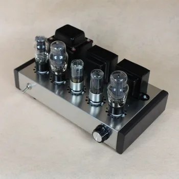

2019 DIY 6P3P Home Audio Tube Amplifier Computer Case 6N8P Pure Full Set Tube Amplifier Assembly DIY Kits 8W+8W AC110V/220V