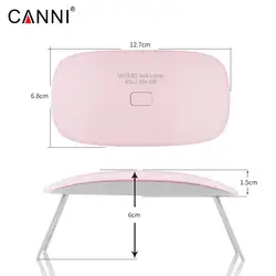 CANNI мини 6 светодиодный Вт УФ светодиодная лампа для ногтей Сушилка для ногтей портативный usb-кабель использование гель лак для ногтей