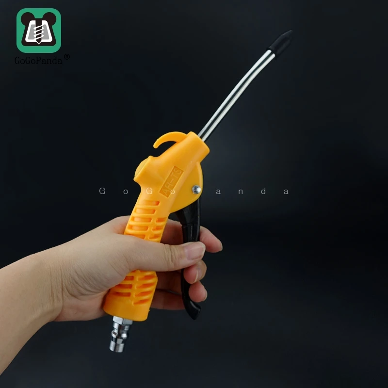 

Plastic Dust-blowing Gun Arts Air Blowing Orange Handle With Air Compressor For Short