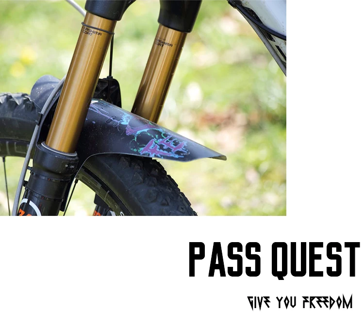 Pass Quest крыло велосипеда MTB велосипед подходит для передней вилки/задний колесный брызговик Enduro брызговик Запчасти для велосипедов