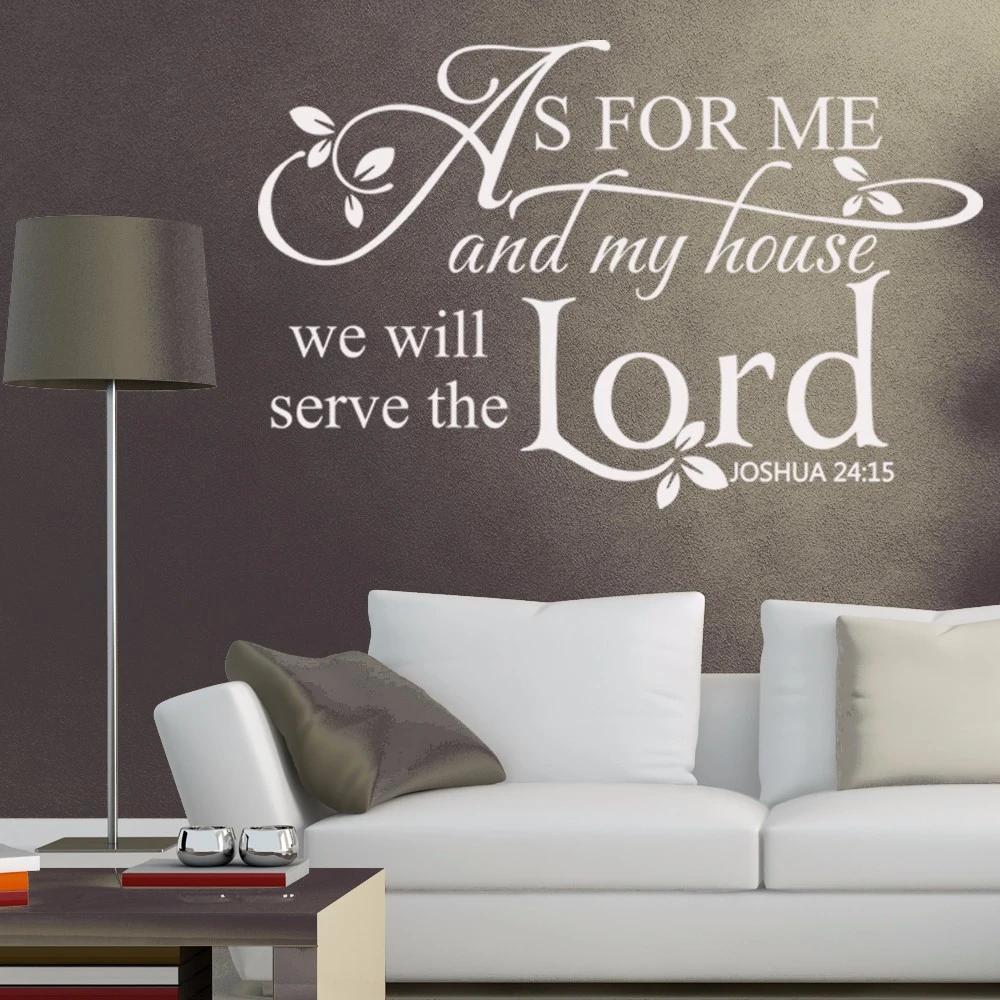 Joshua 2415 Citation Autocollant Mural Bible versets Lord Autocollant Amovible À faire soi-même Room Decor Joshua 2415 Citation Autocollant Mural Bible versets Lord Autocollant Amovible À faire soi-même Room Decor