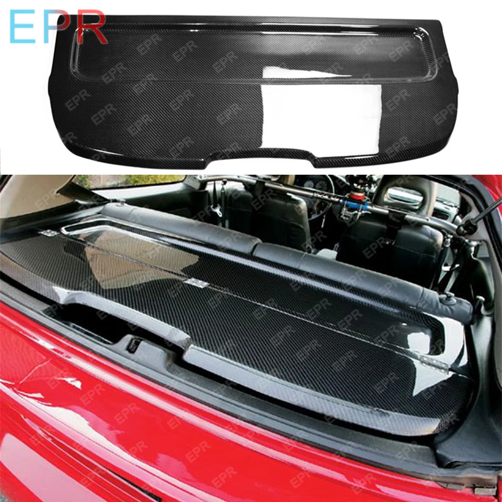 For EG Civic Carbon Fiber Hatch Back Rear Cargo Trunk Cover For Honda Tuning Body Kit Trim Accessories Part (1991-1995)