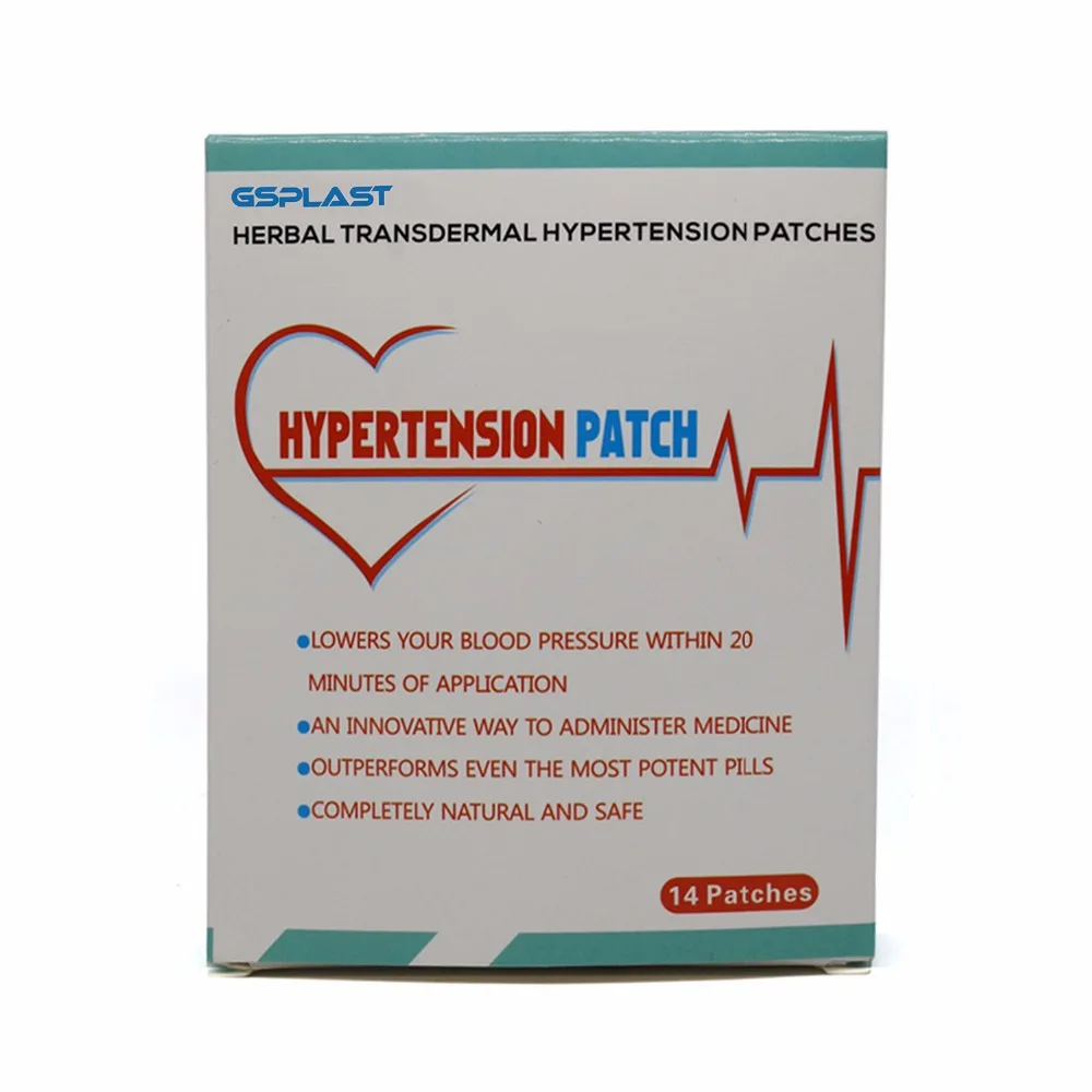14pcs/boxes Hypertension Patch Chinese Herbal Reduce Control High Blood