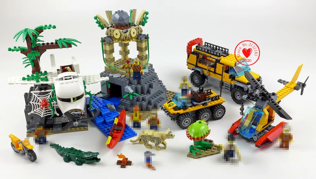 

New City Exploration Jungle City Animal Figures Fit 60161 Model Building Block Bricks Gift Kid City Toy Boy Kid Birthday boys