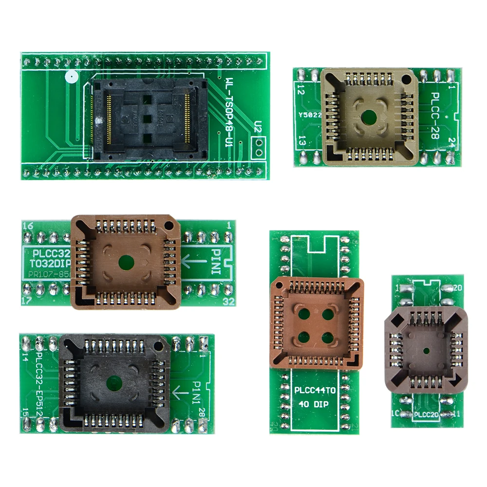 13 шт. адаптер для Superpro Xeltek 610P USB ECU Программатор сгорающий блок адаптер| |