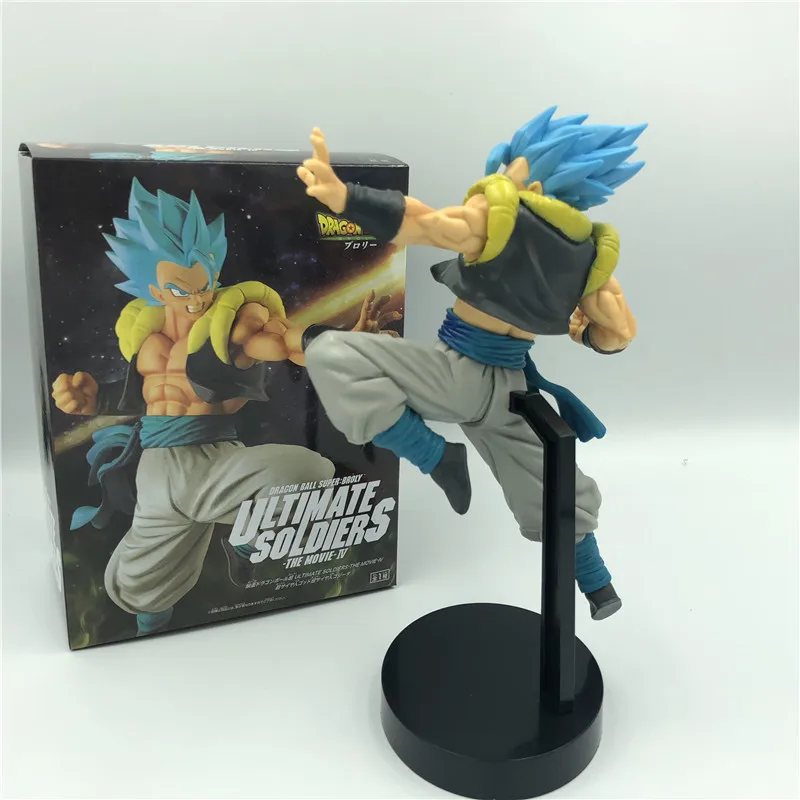 Dragon Ball Z темно-синяя Gogeta Goku Vegeta Ultimate Soldier Movie Ver. Против Супер броли битва ПВХ экшн-фигурка Драконий жемчуг зет 23 см