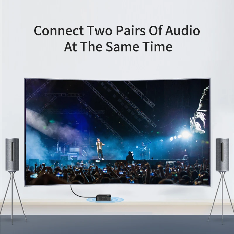 Беспроводной передатчик hagilis Bluetooth 5 0 приемник 2 в 1 aptX HD аудио 3 мм AUX/SPDIF/Type C адаптер