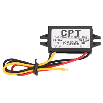 

11-50V to 9V 1.5A Max Male Converter CPT Car Power Step Down Regulator Buck Module for Car LED Display Hard Disk Player MP3 DVD